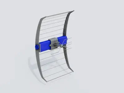 Antenna 08 Low-poly 3D model