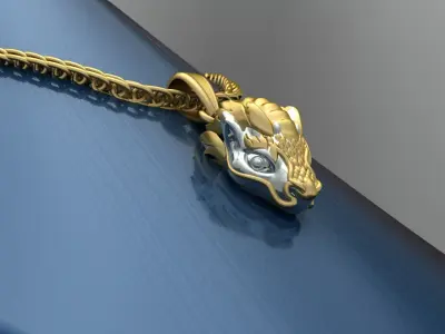 baby toothless Pendant 3D print model 3D print model
