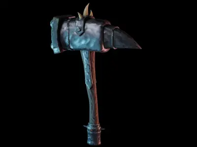 Stylized Warhammer Free low-poly 3D model