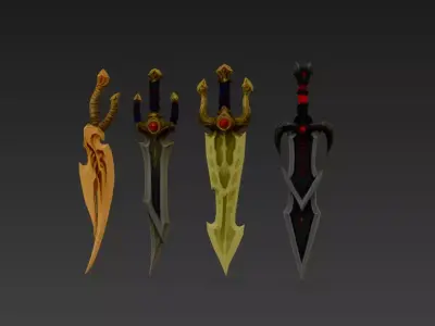 Fantasy Sword Mega Pack - Premium High-Detail 3D Model 3D model