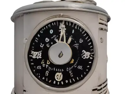 Steampunk Mechanical Timer Device 3D model