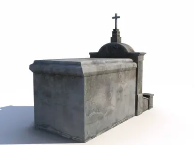 Mausoleum - tomb 3 Low-poly 3D model