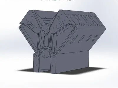 V8 basic showcase 3D model