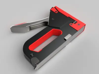 Staple Gun low poly Low-poly 3D model