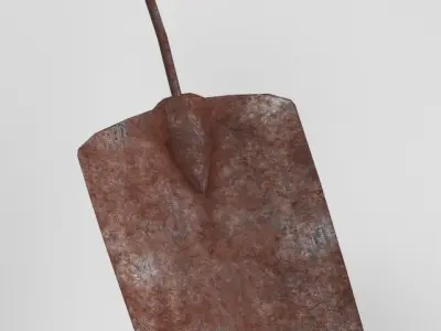 hand trowel Survival weapon Free low-poly 3D model