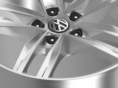 Volkswagen Golf TDI rim 3D model