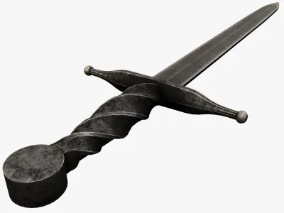 Medieval weapons  Low-poly 3D model