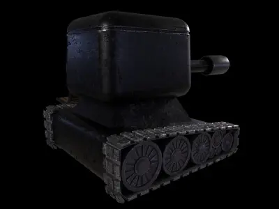Small and Sweet Tank High Poly 3D Model 3D model