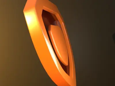 3D Shield Game asset Cartoon Low-poly 3D model