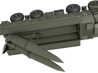 9K720 Iskander 3D model buy