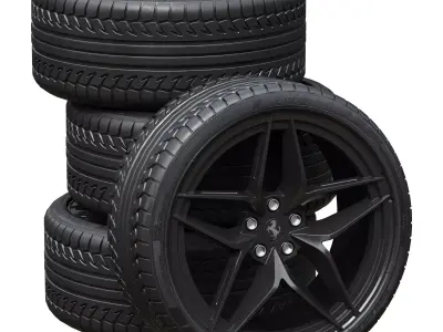 Ferrari wheels 3D model purchase