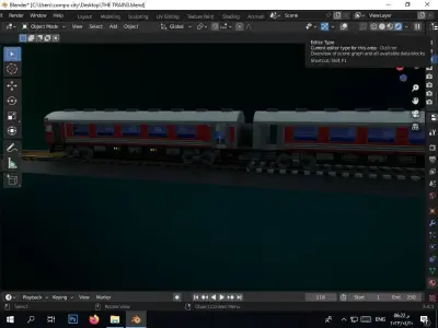 the authentic egyptian train in the alexandrian style Free 3D model