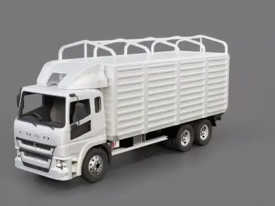 Mitsubishi Fuso Shogun Box Truck 3D model