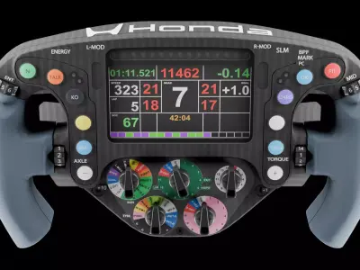 AMR26 2026 Steering Wheel Low-poly 3D model