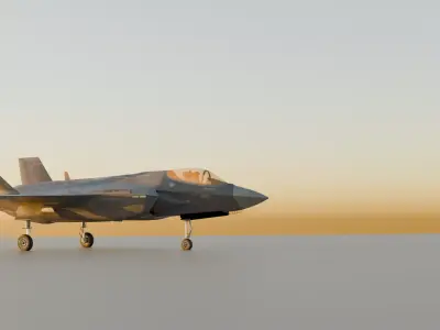  F-35 LIGHTNING2 Low-poly 3D model