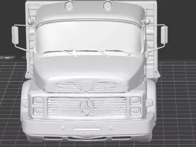 camion  mercedez benz 1518 3D model