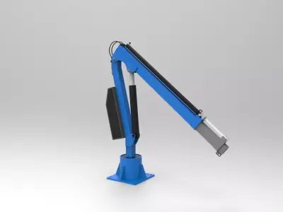 Industrial or deck crane 3D print model