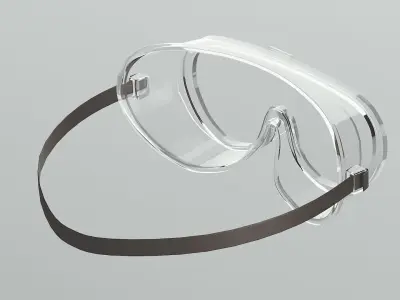 Safety glasses Low-poly 3D model purchase