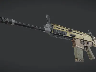 Weapons Pack in 4K PBR Textures 3D model