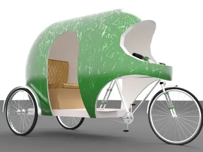 Modern Rickshaw 3D model