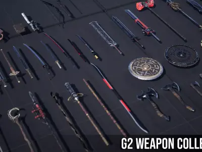 G2 Weapons Low-poly 3D model