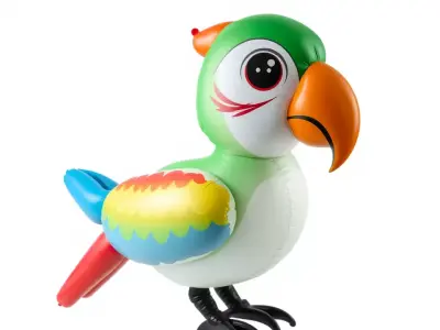Colorful Parrot Float model pack Low-poly 3D model