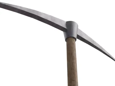 Pickaxe Low-poly 3D model get