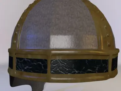 3D Model Ancient Viking Helmet 3D model