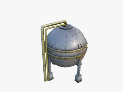 Barrels LP Low-poly 3D model