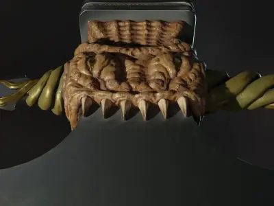 Eldritch Axe Low-poly 3D model