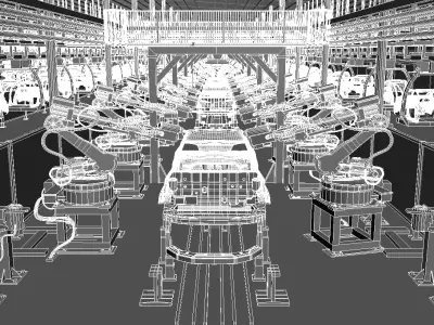 car factory 3D model