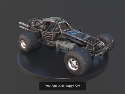 Post-Apo Military Vehicles 3D Model Pack