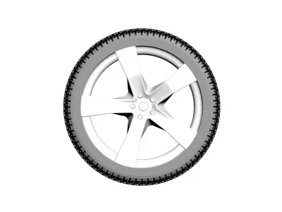 Car Tire 3D model from CGTrader - Polygon mesh