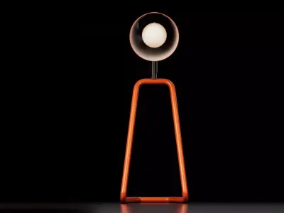 Modern Minimal Desk Lamp Free low-poly 3D model