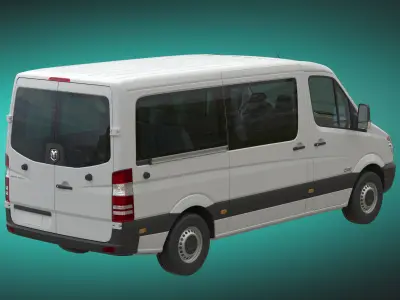 Dodge Sprinter 2500 minibus L2H1  3D model