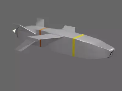 Turkish SOM-J standoff cruise missile-free Free 3D model