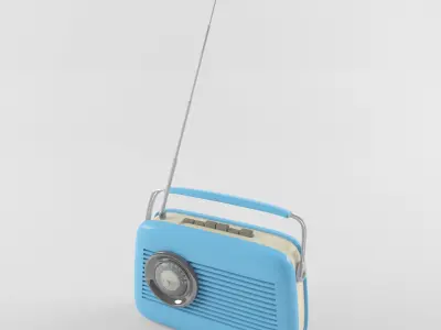 Retro Vintage Radio 3D model