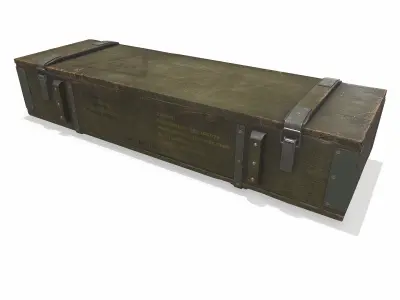 Weapon Crate Low-poly PBR Free low-poly 3D model