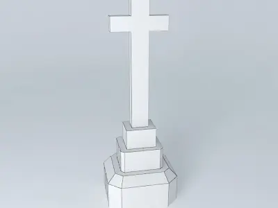 Cross the fallen Caceres Free 3D model
