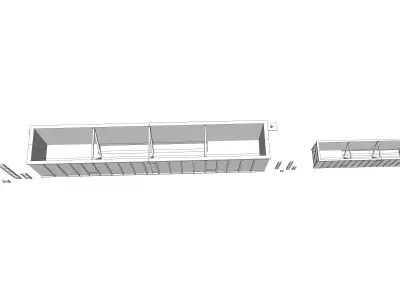 Wood Chip Gondola HO and N Scales Bay Line Bathtub 3D print model