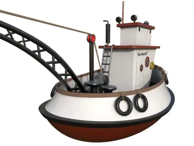 Fish Cash Boat 3D model