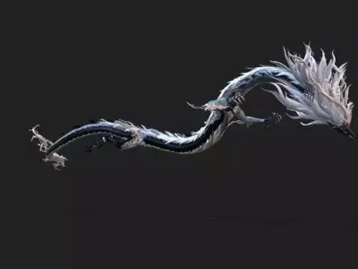 260 frames of Flying Sky Animation Low-poly 3D model