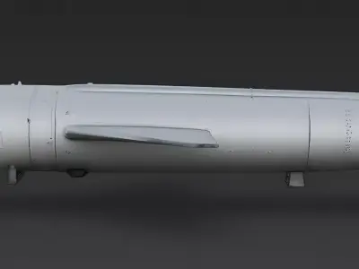 Realistic Tactical Missile 3D Model Low-poly 3D model