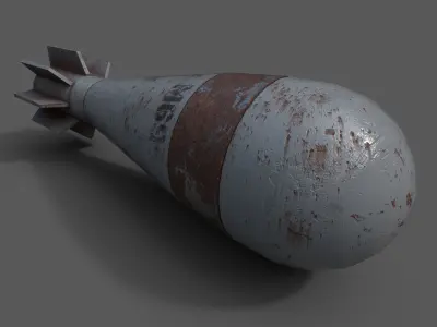Mortar Projectile 60mm M69 3D model