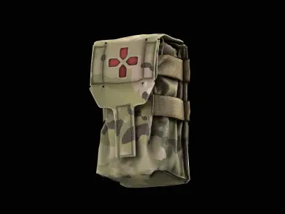 Blue Force Gear SMALL Trauma Kit Medical Pouch Low-poly 3D model