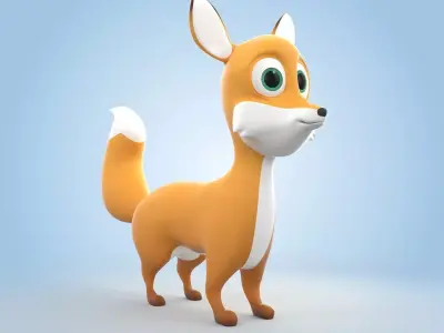 Baby Fox 3D model