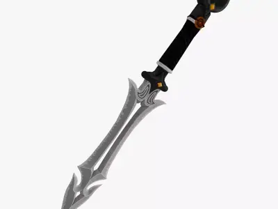 Vampire Blade Low Poly Low-poly 3D model