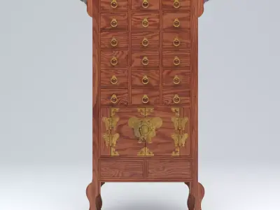 KOREAN HERB CABINET 02 3D model