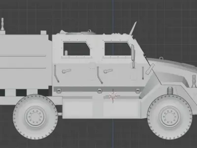  Iveco Manticor Armored Vehicle - 35th Scale 3D print model 3D print model