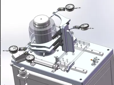 Stator runout detection machine 3D model